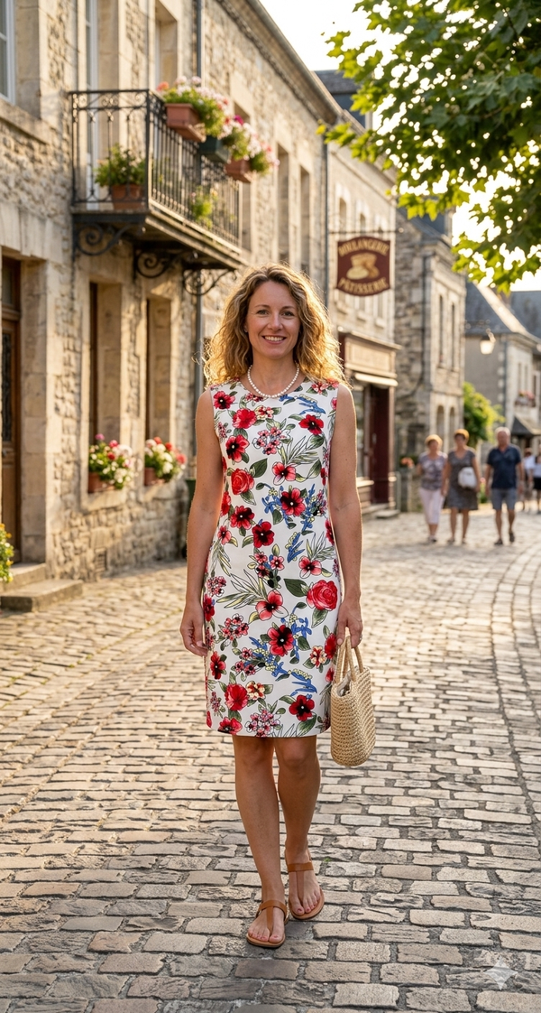 Robe Courte à Motifs – Un Style Intemporel
