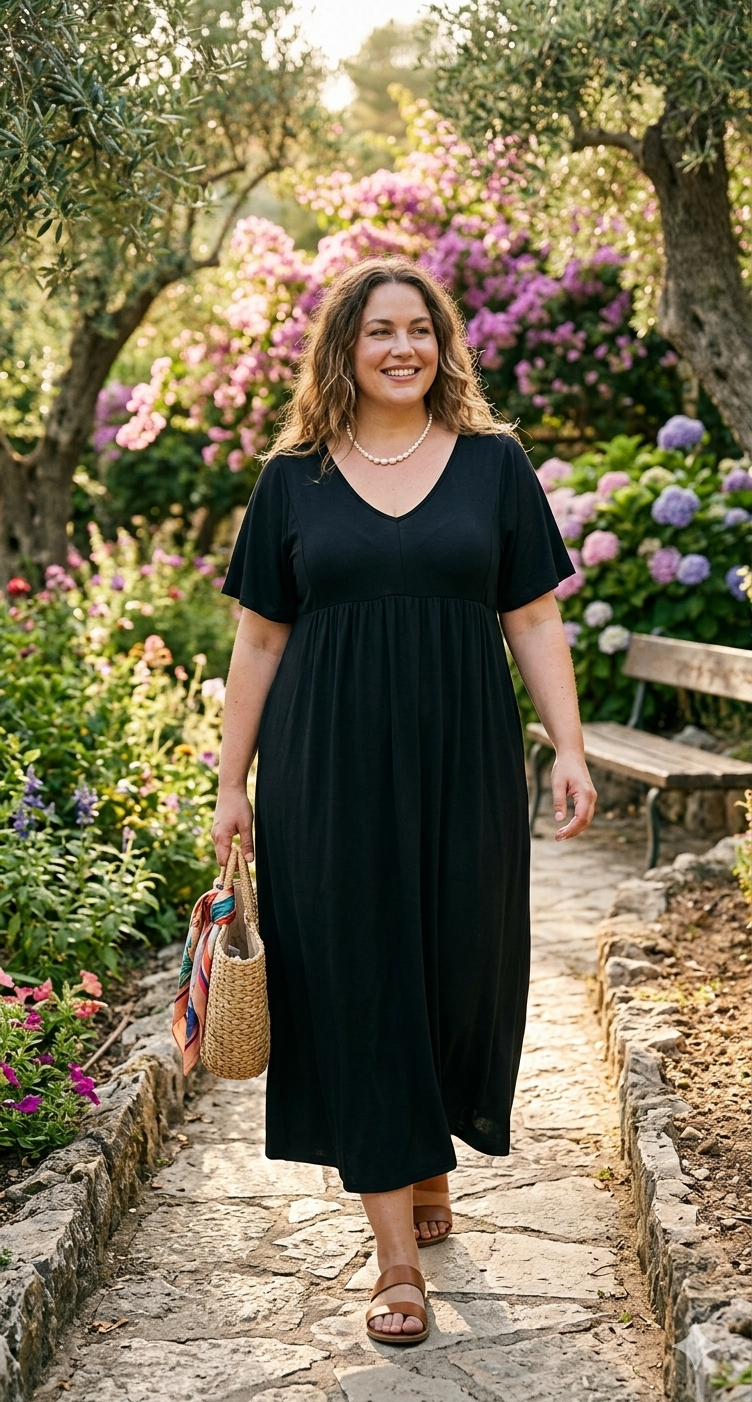 Robe Longue à Motifs – Élégance et Raffinement
