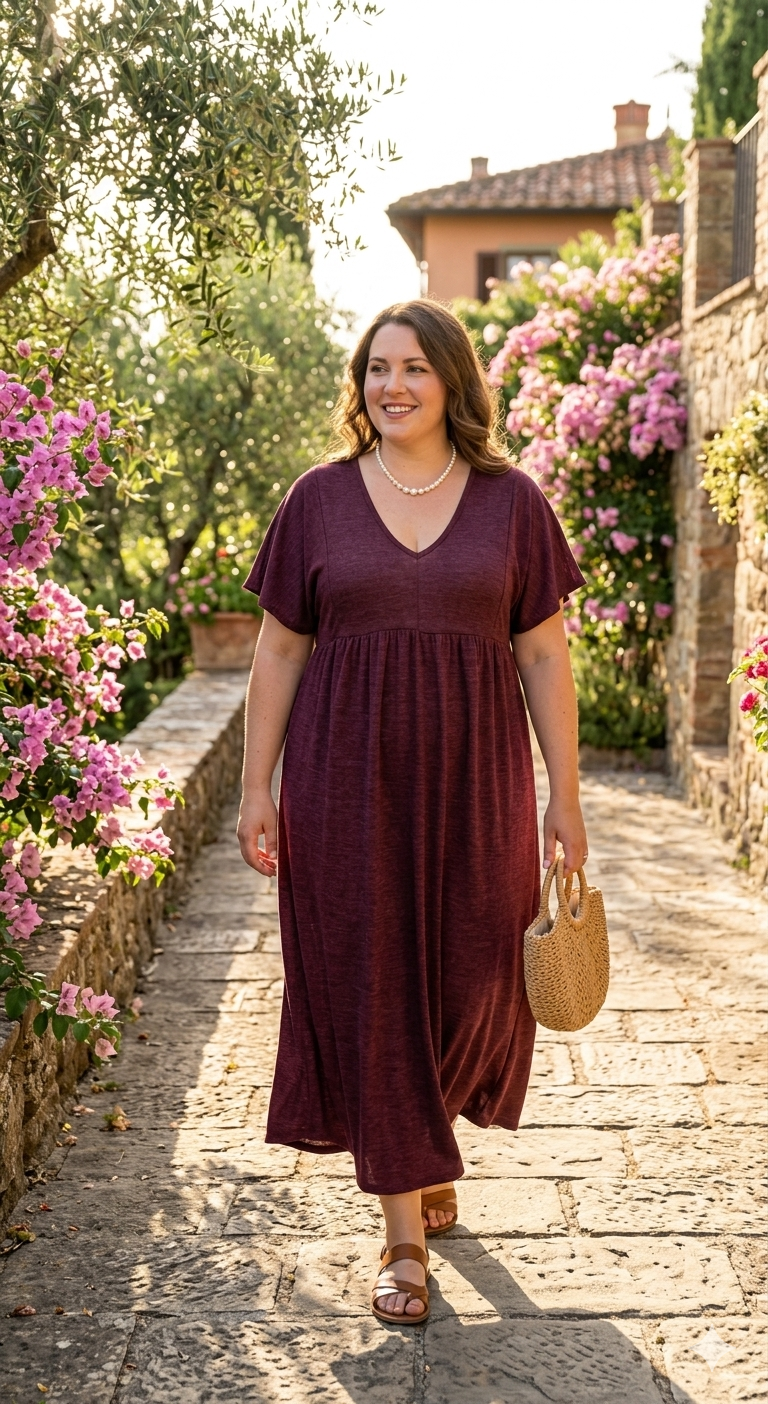 Robe Longue à Motifs – Élégance et Raffinement