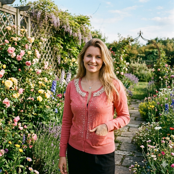 Gilet doux perlé – Élégance et confort