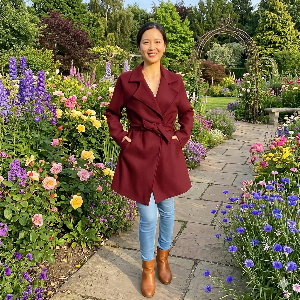 Manteau mi-long ceinturé – Élégance de mi-saison