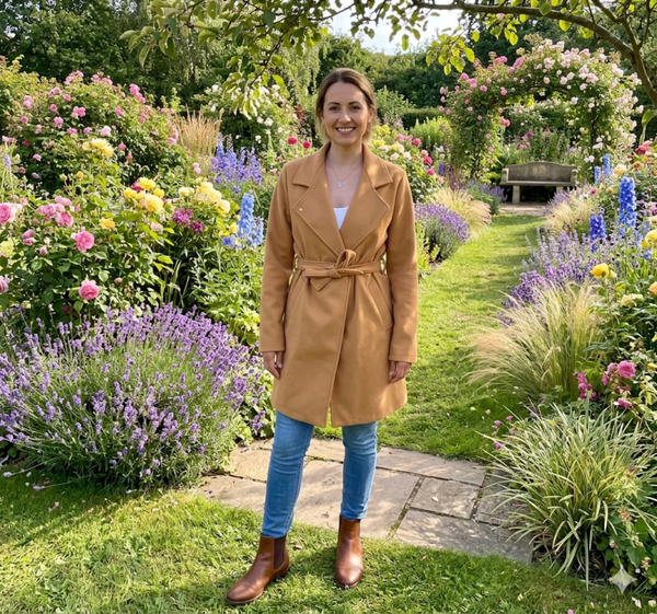 Manteau mi-long ceinturé – Élégance de mi-saison