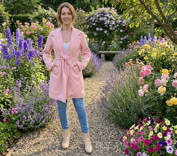 Manteau mi-long ceinturé – Élégance de mi-saison