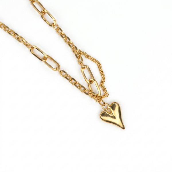 Collier en acier inoxydable – doré