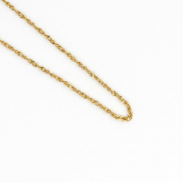 Collier en acier inoxydable – doré
