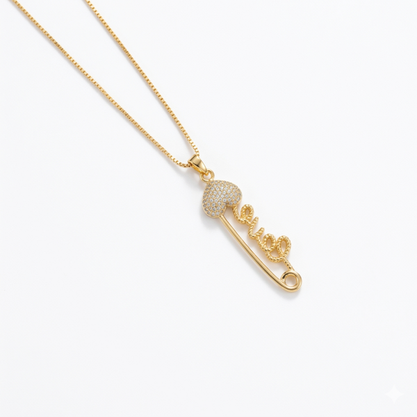 Collier en acier inoxydable – doré