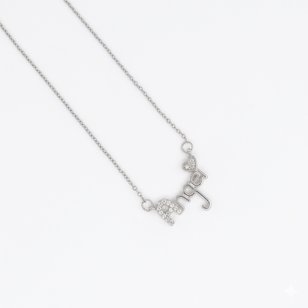 Collier en acier inoxydable – argenté