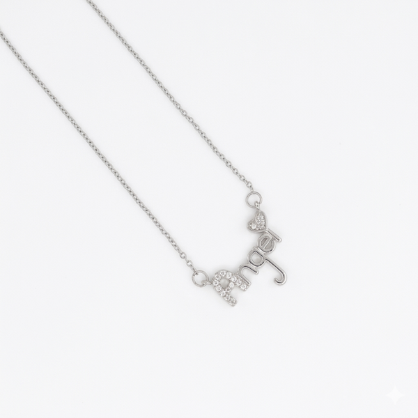 Collier en acier inoxydable – argenté