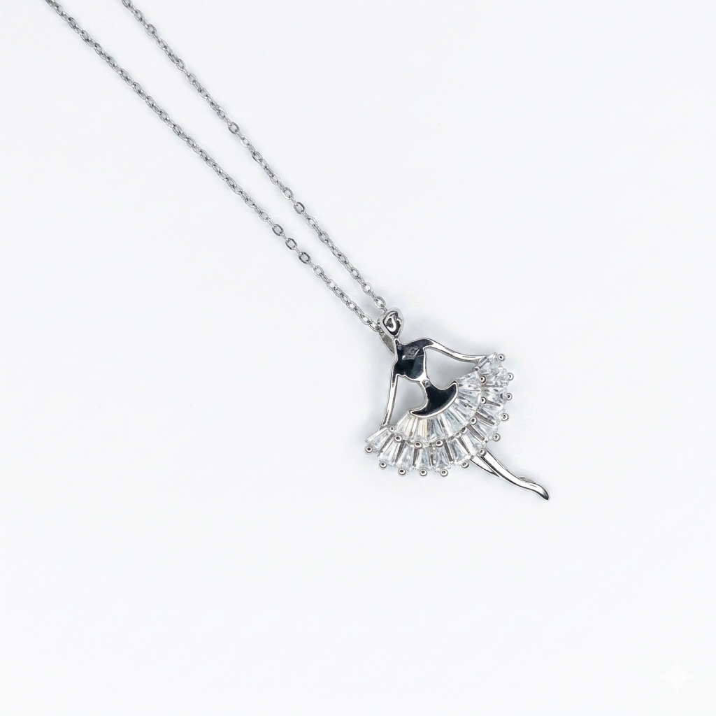 Collier en acier inoxydable – argenté