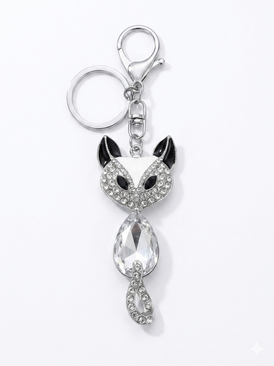 Porte-clefs fantaisie en acier inoxydable