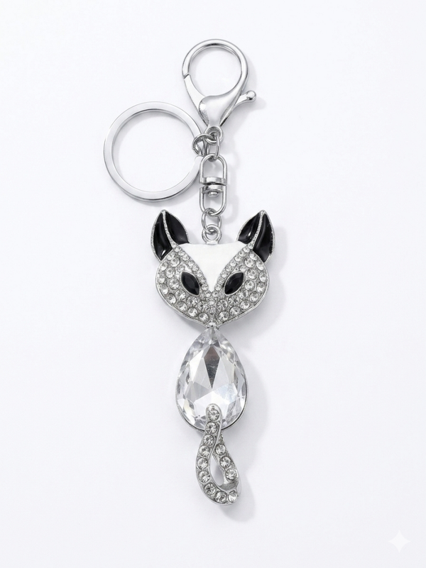 Porte-clefs fantaisie en acier inoxydable