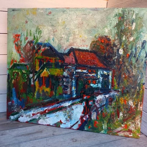 Abstracte interpretatie van het gehucht Terstraten, door Ivo Vincken.