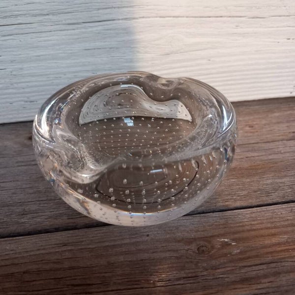 Kristallen Spijkerglazen Copier asbak, voor glasfabriek Leerdam, jaren '50.