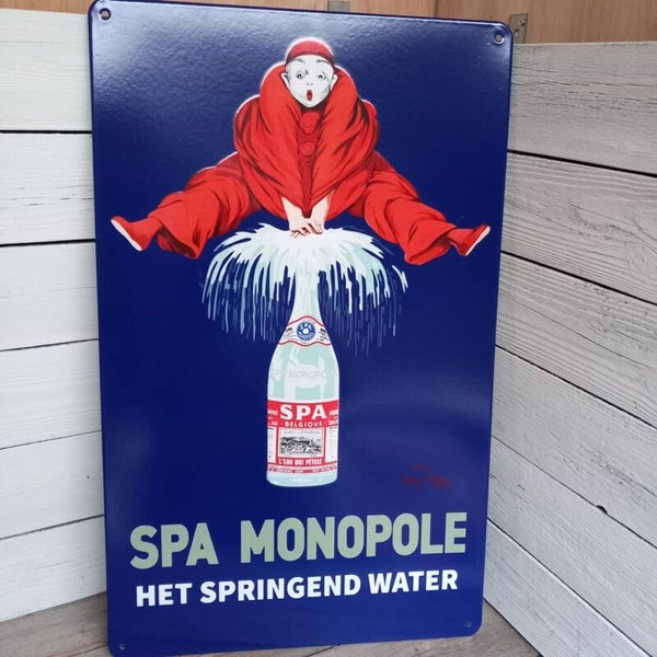 Emaille bord "SPA MONOPOLE".