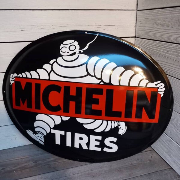 Groot Emaille reclame bord MICHELIN TIRES.