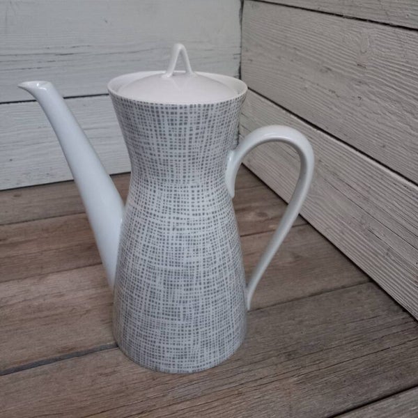 Porseleinen koffiekan van Rosenthal, "Form 2000 Seidenbast" serie.