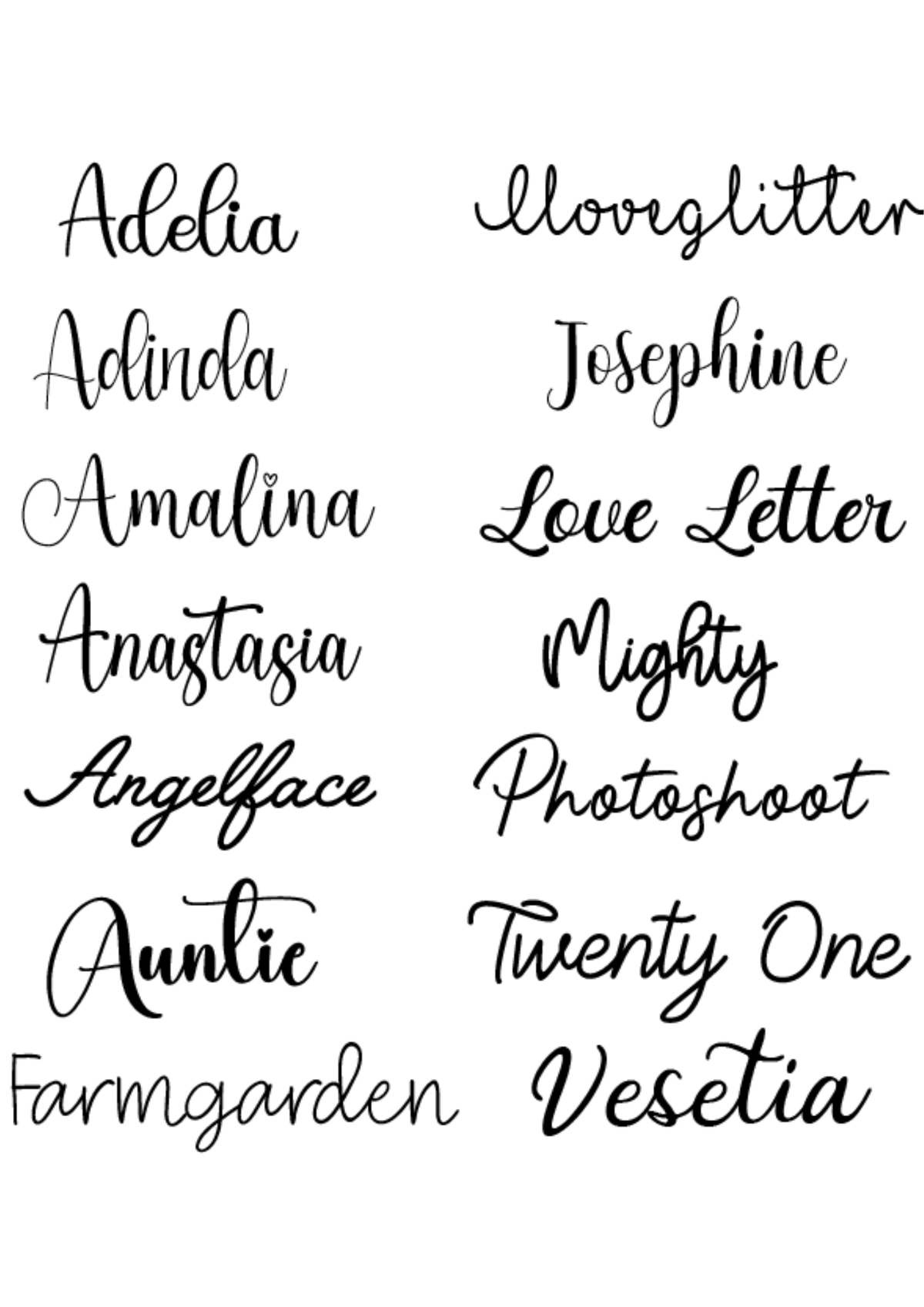 Lettertypes / Personaliseren | Studio WoWoow