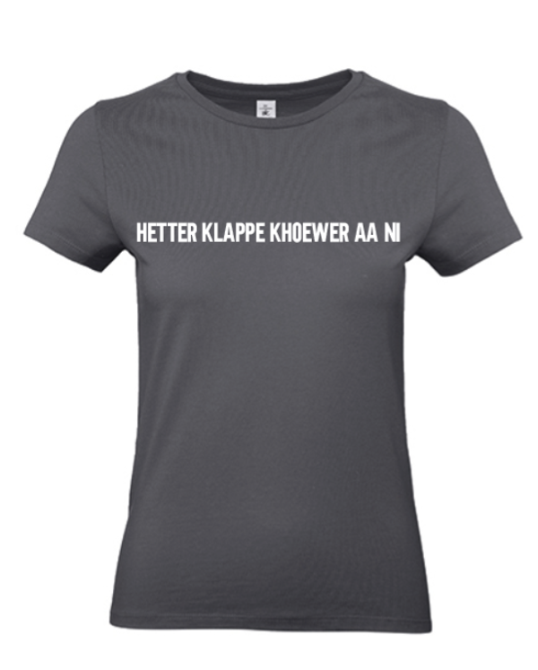 T-shirt volwassenen Hetter klappe khoewer aa ni