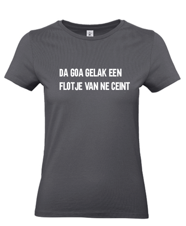 T-shirt volwassenen Da goa gelak een flötje van ne ceint