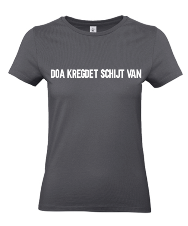 T-shirt volwassenen Doa kregdet schijt van