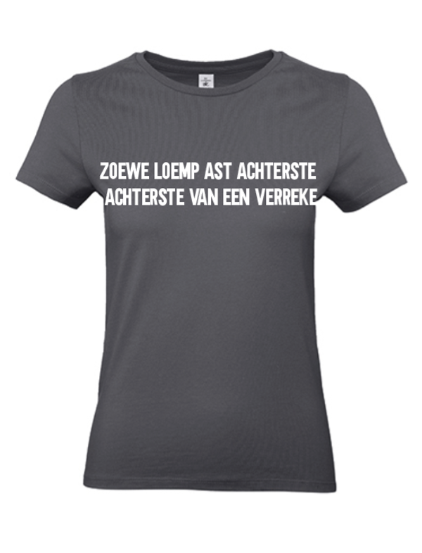T-shirt volwassenen Zoewe loemp ast achterste van een vérreke