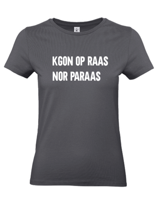 T-shirt volwassenen Kgon op raas nor paraas
