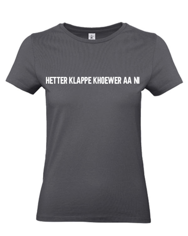 Bio T-shirt hetter klappe  khoewer aa ni