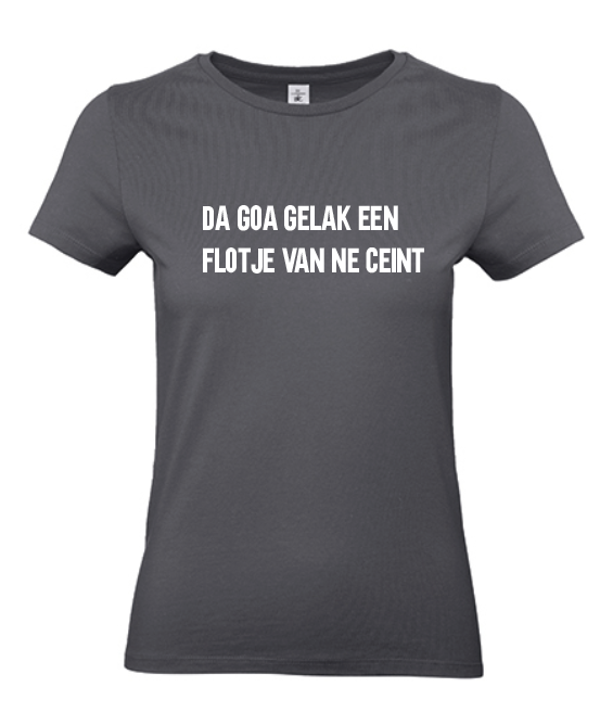 Bio T-shirt Da goa gelak een flötje van ne ceint