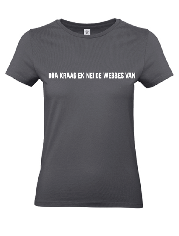 Bio T-shirt Doa kraag ek de webbes van