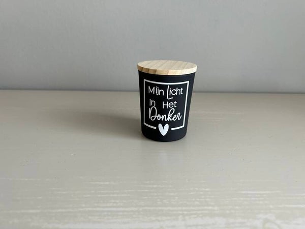 geurkaars zwart blanco