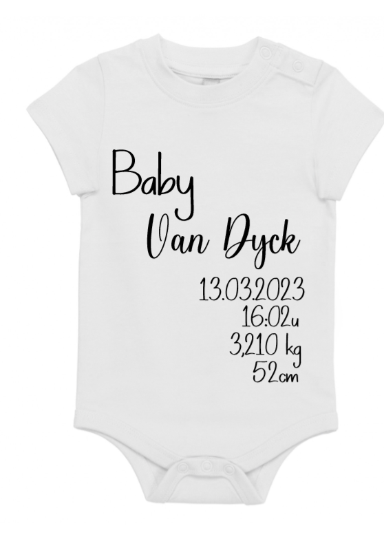 Rompertje geboortegegevens