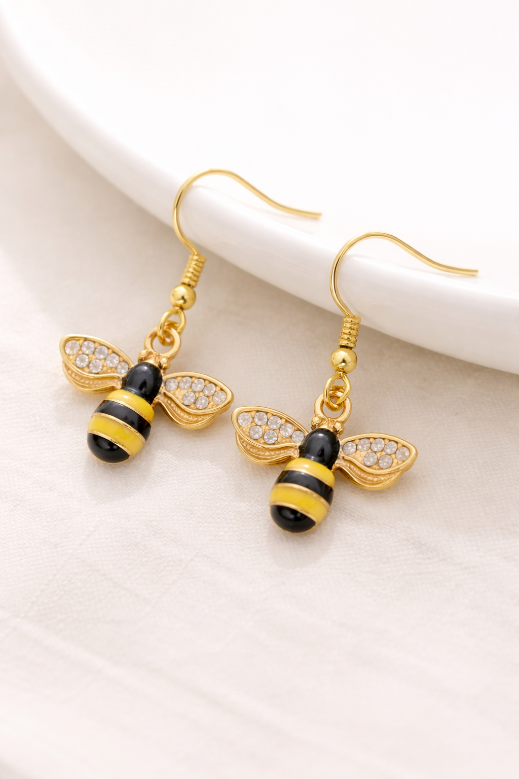 Golden Bee Earrings