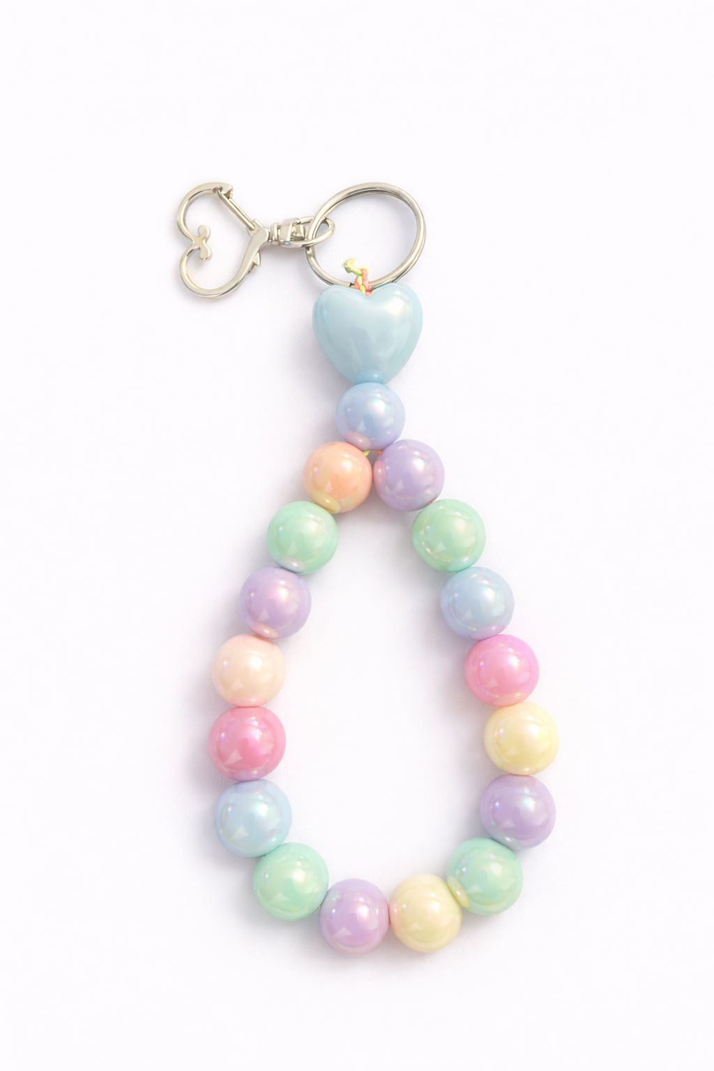 Candy Heart - Pastell Schlüsselanhänger mit Herz