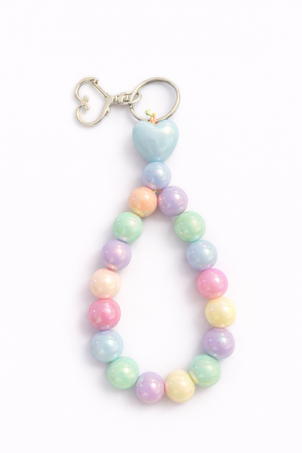 Candy Heart - Pastell Schlüsselanhänger mit Herz