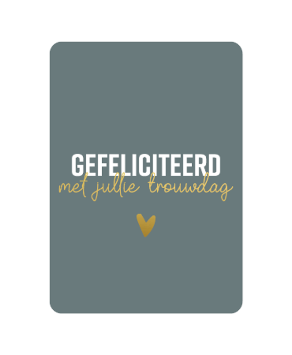 Wenskaarten | Gefeliciteerd met jullie trouwdag