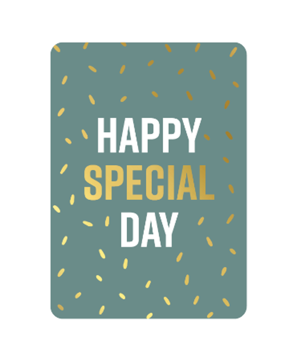 Wenskaarten | Happy special day (groen)