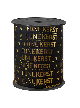 Cadeaulint | Fijne kerst zwart-goud