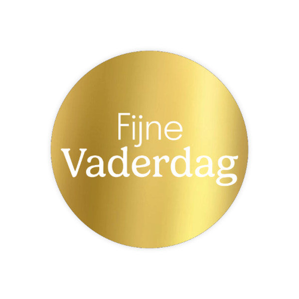 Stickers | Fijne vaderdag goud (5 stuks)