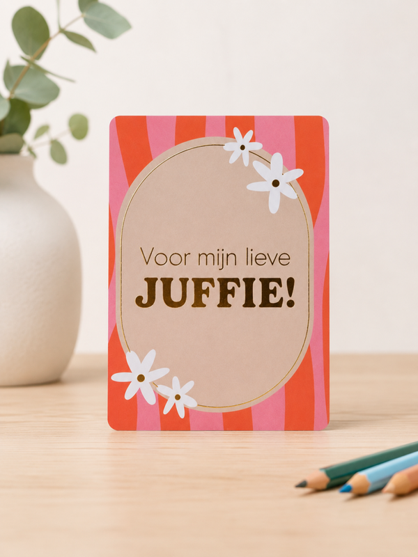 Kaarten | A7 Voor mijn lieve juffie