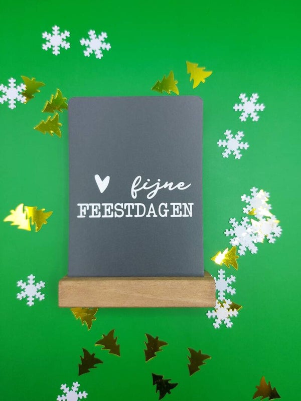 Kaarten | kaarthouder met kerstkaartje