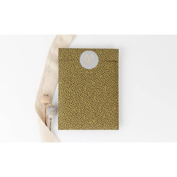 Cadeauzakjes | dot mosgreen (5 stuks)