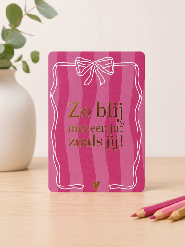 Kaarten | A7 zo blij met een juf zoals jij