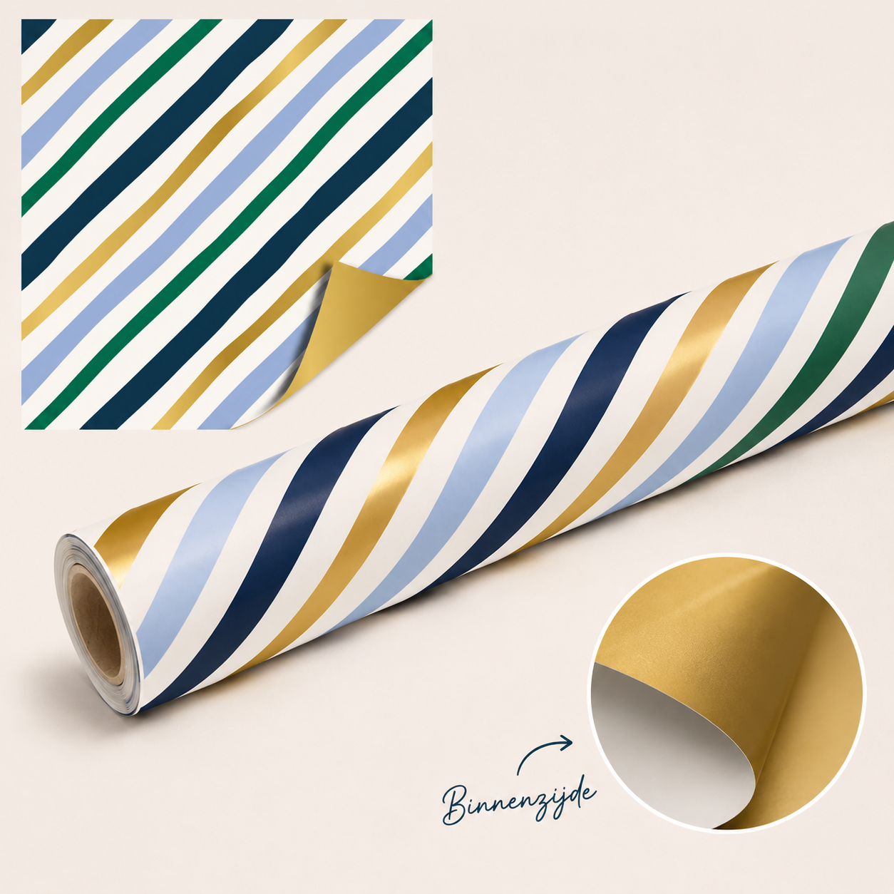 Cadeaupapier Painted Lines | Goud