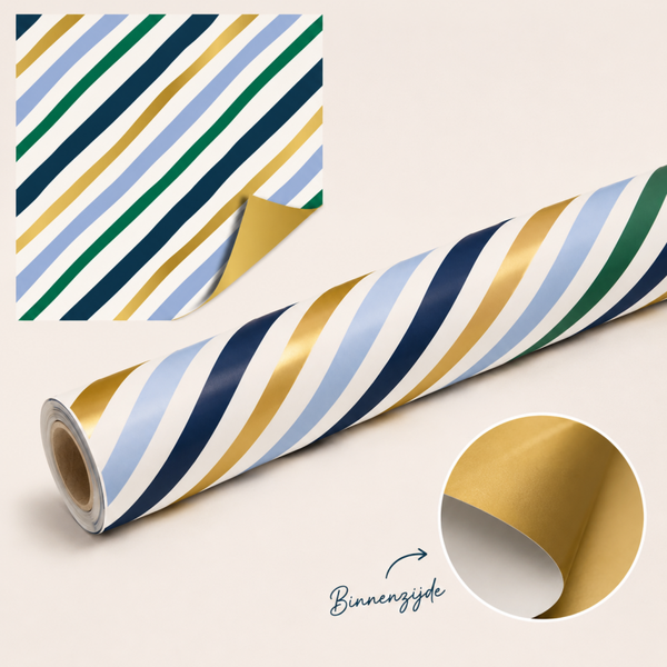 Cadeaupapier Painted Lines | Goud