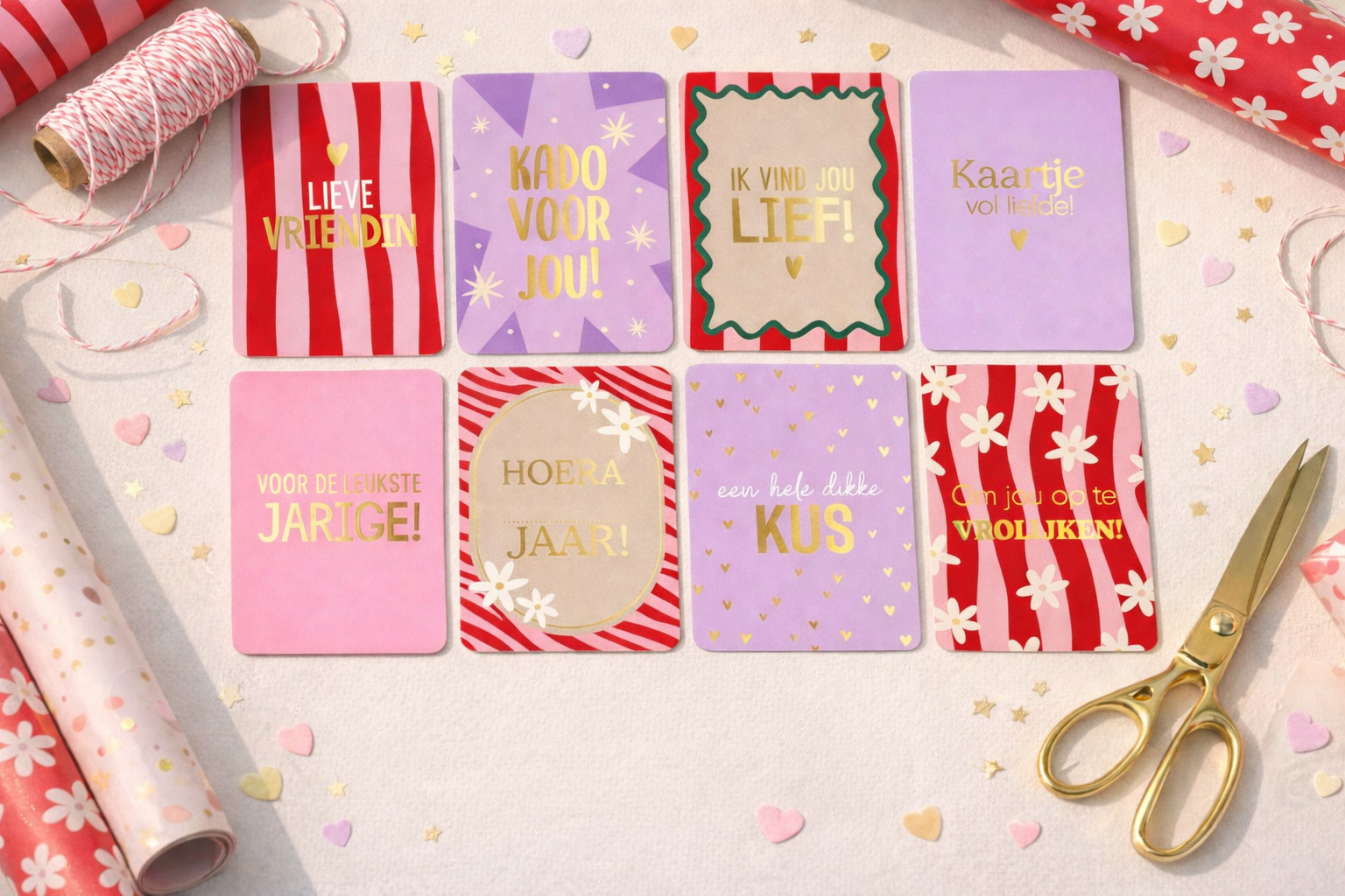 Kaarten | A7 Set A voorjaar 8 stuks