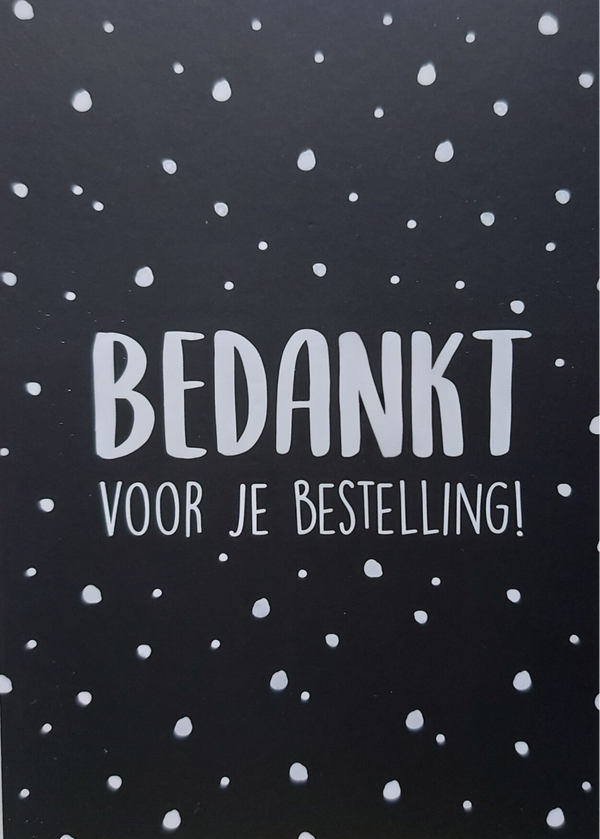Wenskaarten | Bedankt voor je bestelling