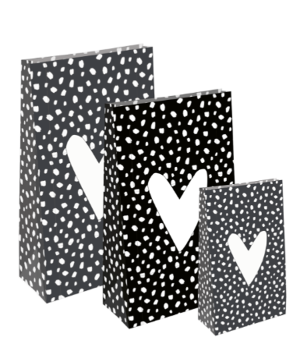 Cadeauzakjes | Hartje 101 dots (groot)
