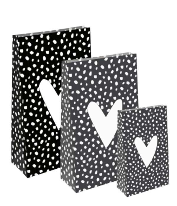 Cadeauzakjes | Hartje 101 dots (XL)