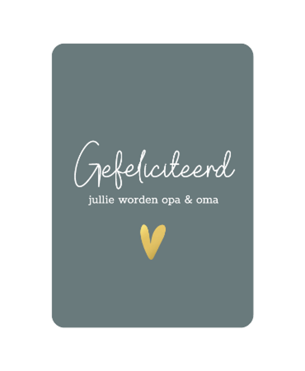 Wenskaarten | Gefeliciteerd opa & oma