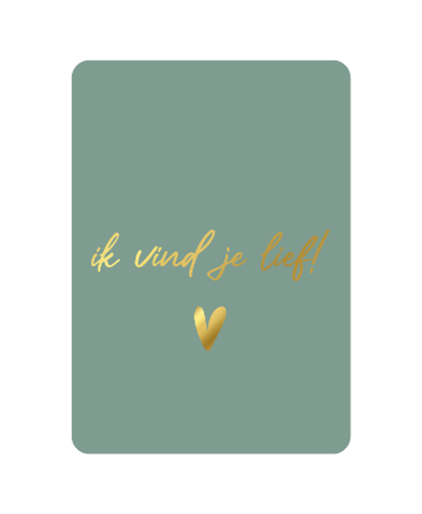 Wenskaarten | Ik vind je lief